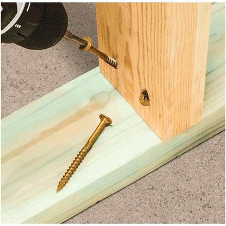 

Simpson Strong-Tie 5000140 No.8 x 3 in. Star Low Profile Head Coated Steel Framing Screws