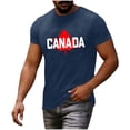 thumbnail image 4 of Mens Big & Tall Short Sleeve T-Shirts Graphic Crewneck Casual Printed Tee Summer Beach Hawaiian Vintage Shirts Size M-4XL Navy, 4 of 7