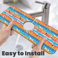 thumbnail image 6 of Pofeuu Shark On Line Print Splash Guard for Sink Faucet Sink Gadgets-Splash Guard Behind Faucet Drip Catcher for Kitchen, Bathroom,Sink Mat, 6 of 7