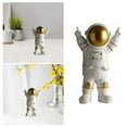 thumbnail image 6 of Astronaut Sculpture Outer Space Fun Preschool Learning Educational Toys Gift Kids Adults Bar Bedroom Bookshelf Desktop Decoration Collectible - gold, 6 of 6