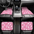 thumbnail image 6 of ZICANCN Waterproof Car Floor Mats Full Set, Lovely Pink Hearts Automotive Carpet Mats for Vehicle Trucks Suv Jeep, 4 Pieces, 6 of 6