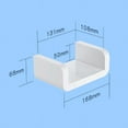 thumbnail image 3 of Simple Bathroom Storage Rack Wall Mounted Waterproof Shampoo Shelves Organizer, 3 of 8