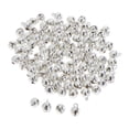 thumbnail image 1 of 100Pcs cascabeles para Decoración de Navidad y manualidades DIY Sunnimix Plata Antigua 6mm campanita de navidad, 1 of 8