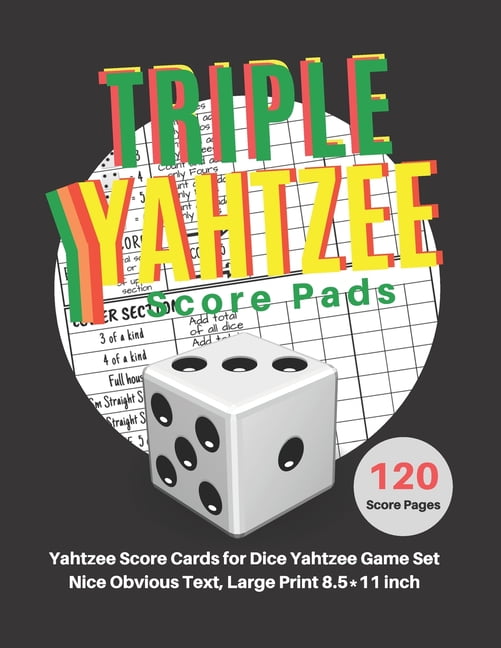 triple yahtzee score pads v9 yahtzee score cards for dice yahtzee