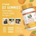 thumbnail image 6 of MaryRuth's Vegan Gummy Vitamin D3 Supplements, Non-GMO, Certified, 60 Count, 6 of 10