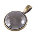 thumbnail image 1 of Alloy Pendant Trays with Glass Dome Tiles for DIY Jewelry Making Crafts (Round), 1 of 9