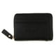 thumbnail image 2 of Cartera de cuero Zulema delgada para hombre monedero negro, 2 of 8