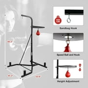 Erommy Boxing Bag Stand Premium Material with Speed Bag for Speed Training, Up to 220 lbs