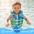 thumbnail image 5 of Gogokids Kids Swim Vest Life Jacket-Toddler Flotation Buoyancy Swimsuit Trainer Vests Swimming Aid Jacket for Boys/Girls Age 1-9 Years,Blue-Green Dinosaur, 5 of 9