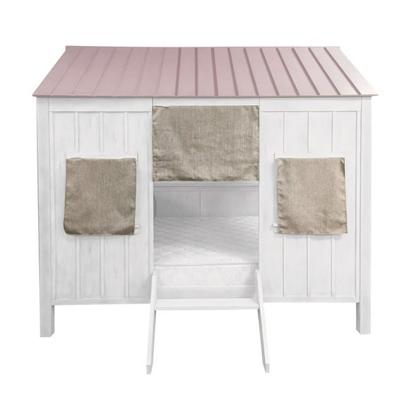 ACME Furniture Spring Cottage Full Bed in White and Pink