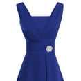 thumbnail image 2 of Hinvhai Summer Plus Size Women's Dress Clearance Women formal Wedding Bridesmaid High-waist Party Ball Prom Gown Cocktail Dress Dark Blue S(S), 2 of 6