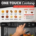 thumbnail image 3 of Gourmia Toaster Oven Air Fryer with French Doors, 6-Slice Capacity, Temperature Probe, Black, 3 of 10