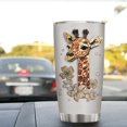 thumbnail image 6 of Giraffe Tumbler Giraffe Gift For Women Girls Teen Jewelry Drawing Style Stainless Steel Insulated Tumblers Coffee Travel Mug Cup 20oz With Lid Birthday Christmas Presents, 6 of 7