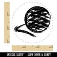 thumbnail image 2 of Ball of Yarn Sketch Crochet Knit Self-Inking Rubber Stamp Ink Stamper - Black Ink - Small 3/4 Inch, 2 of 7