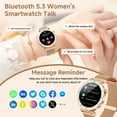 thumbnail image 3 of LZUEFK Smart Watches for Women, 1.19" AMOLED HD Screen Activity Tracker with Make/Answer/Message Reminder, Smartwatch with 110+ Sport Modes Waterproof Fitness Watch Fits for Android Iphone, 3 of 8