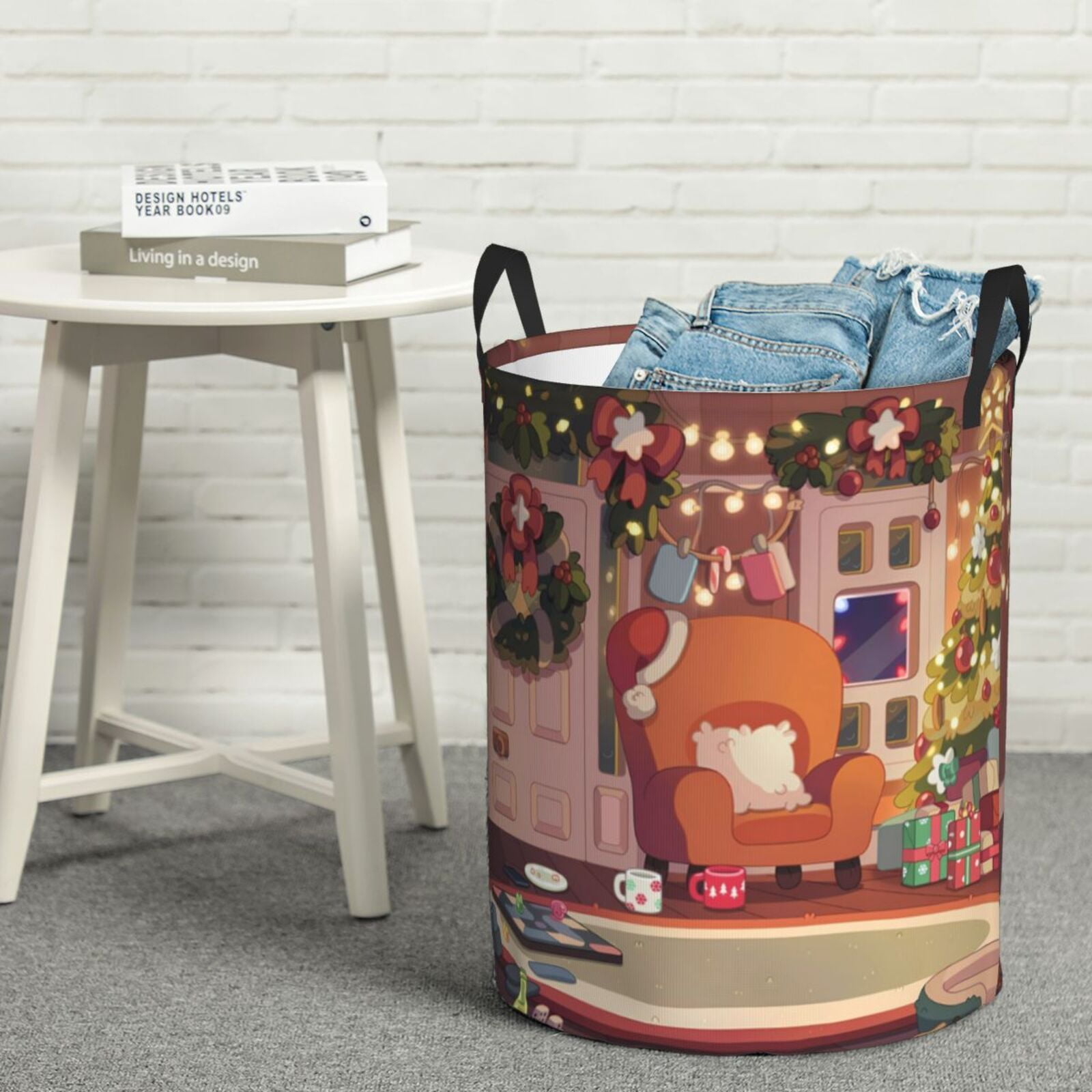 Johaoi Bluey Pattern Round Large Laundry Basket -Storage Basket - Toy Storage Basket, Perfect as Hamper, Kids Room Storage, and Toy Containment-