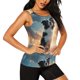 thumbnail image 2 of Balery Cloud Border Collie Camiseta sin mangas estampada ligera para mujer, tops de entrenamiento sin mangas, camisetas de yoga transpirables de secado rápido.-Small, 2 of 7