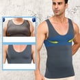 thumbnail image 7 of ZVNAΖH Mens Compression Shirt - Slimming Body Shaper Sleeveless Workout Tank Top Undershirts Tummy Control Vest, 7 of 7