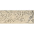thumbnail image 2 of Lattanzio Gambara 14x8 Gold Ornate Wood Frame and Double Matted Museum Art Print Titled - A Battle Scene (ca. 1550-55), 2 of 4