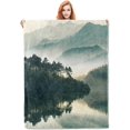 thumbnail image 2 of Mountains Blanket Gifts for Women Men Soft Warm Lightweight Cozy Landscape Throw Blankets for Bed Living Room Sofa Travel Home Decor 50"x40", 2 of 6