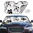 thumbnail image 2 of Balery Cute Cow and Milk Stains Print Car Windshield Sun Shade,Windshield Sunshade for Car Pickup Truck SUV Accessories-Small, 2 of 7