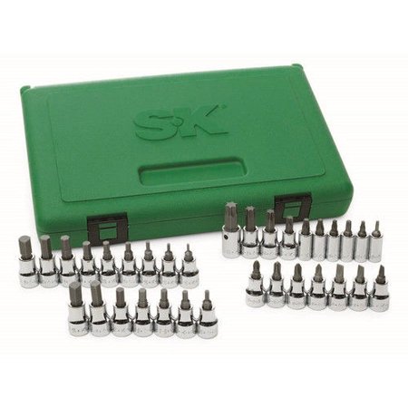 Sk Professional Tools 1/4", 3/8" Drive, Socket Bit Set, S2 Steel, 89039