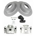thumbnail image 2 of TRQ Rear Brake Pad & Rotor Kit Brake Caliper Brake Pads Brake Rotor Semi-Metallic Solid Premium G-Coated Fits Select 2009-2012 Mitsubishi Outlander, 2 of 6