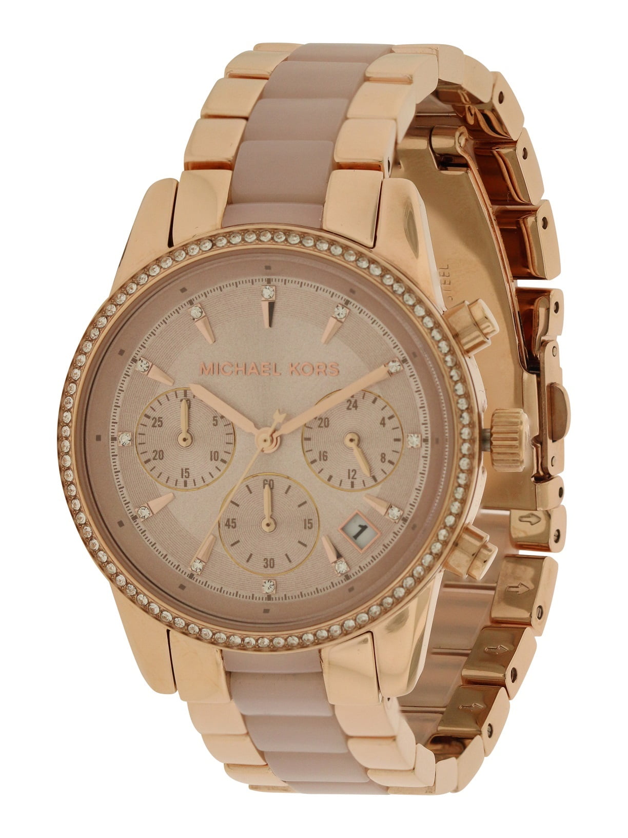 Michael Kors Women's Pink Dial Watch - MK6718 - Walmart.com