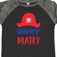 thumbnail image 4 of Inktastic Ahoy Matey, Pirate Hat, Skull and Bones, Pirates Boys or Girls Toddler T-Shirt, 4 of 5