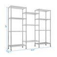 thumbnail image 6 of Zimtown Heavy Duty Storage Shelves, 63"W Wire Shelving Unit, Adjustable 4 Tier Metal Shelves Organizer Silver for Pantry Kitchen Basement, 1500 lbs Capacity, 6 of 11