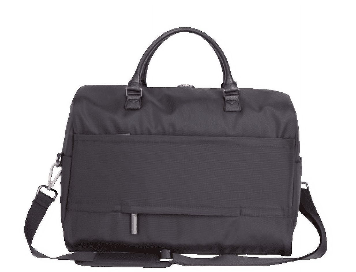 btL 18-inch Nylon Weekender Travel Duffel with a 15-inch Padded Laptop Sleeve, Black