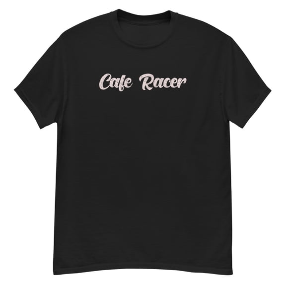 Cafe Racer Motorcycle Motosport Gift T-Shirt (Black, S)