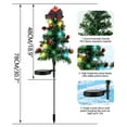 thumbnail image 2 of Xhegex Solar Christmas Tree Outdoor Christmas Decorations Garden Stake Lights, Waterproof Tree Lights Outdoor Xmas Tree Light for Pathway Patio Yard Front Porch Grave Cemetery Decor (2Pack), 2 of 9