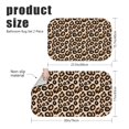 thumbnail image 3 of Brown and Brown Leopard Print Bath Mat Set Of 2,Non-Slip Rug for Bathroom,Kitchen,Bedroom,Entrance, 30x17 and 23.5x15.7 Inches, 3 of 5