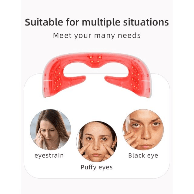 Vibrating Red Light Eye Massager for Soothing and Refreshing the Eye Area