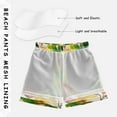 thumbnail image 3 of FORMRS Boys Swim Trunks Quick Dry Mesh Liner Boardshorts Sizes XS-XL, Beige Leaves, 3 of 7