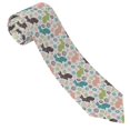 thumbnail image 3 of Fuzoiu Easter Rabbit Print Men's Necktie,Business Necktie,Mens Ties for Business Wedding Graduation, 3 of 7