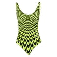 thumbnail image 3 of Bikini Mujer Traje de Baño Traje de Baño Deportivo Con Cuello En U y Estampado de Rayas Para Mujer, Con Tirantes Anchos y Moldeador de Figura, Talla Grande, 3 of 4