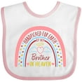 thumbnail image 3 of Inktastic Handpicked for Earth by My Brother in Heaven Rainbow Boys or Girls Baby Bib, 3 of 4