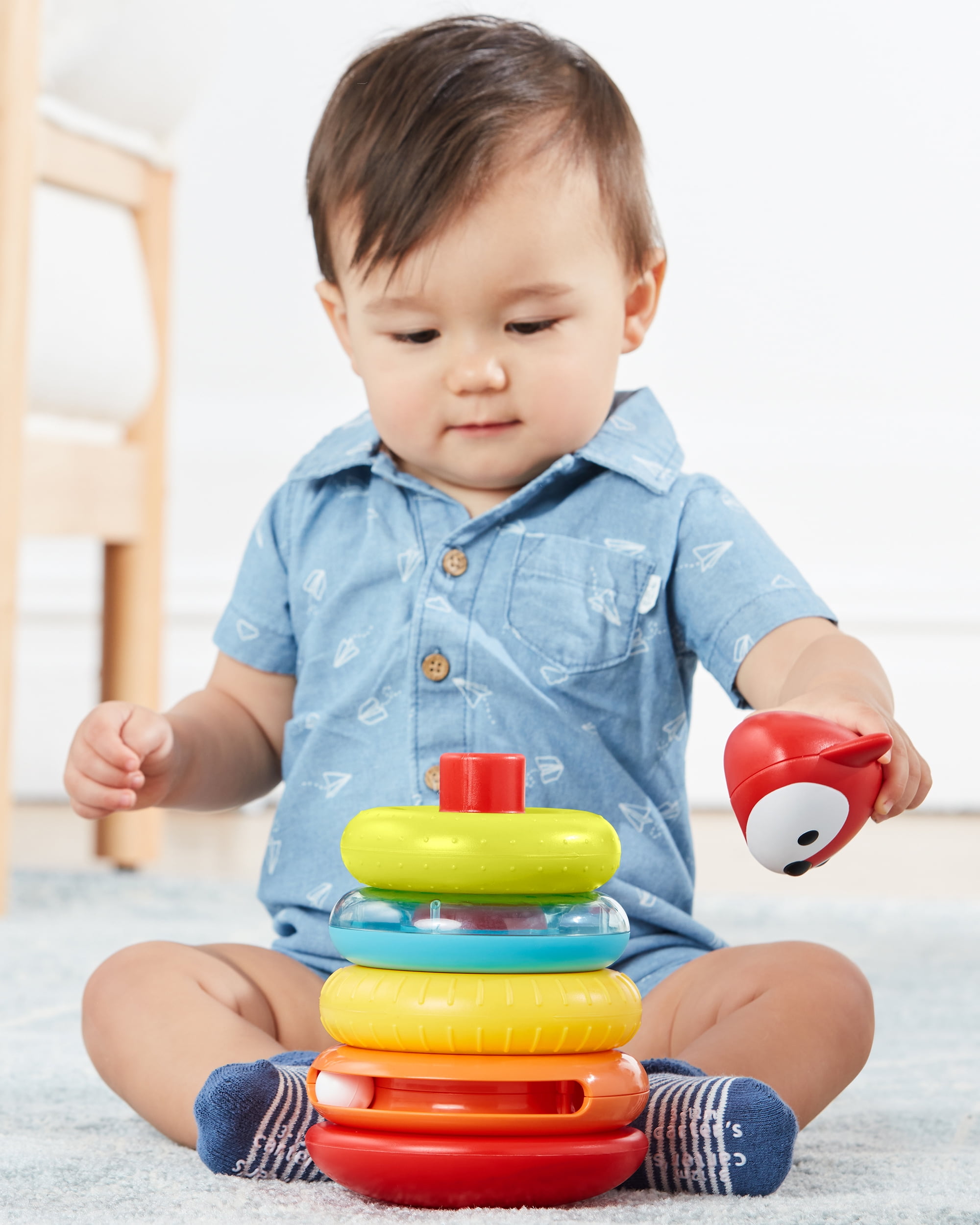 Skip Hop Explore and More Baby Stacking Toy, Fox