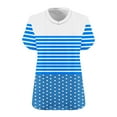 thumbnail image 4 of LADIGASU Women's Oversize V-neck Short Sleeved Solid Base Shirt Sports T-shirt, 4 of 4