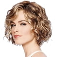 thumbnail image 2 of Wewean Women's Wigs,1PC Hair Wavy Bob Wigs Mixed Brown Color Short Wavy Curly Wig Synthetic Natural Looking Wig Heat Resistant Fiber Hair For Women Girls,Wig U747, 2 of 7