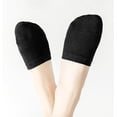 thumbnail image 3 of Toe Topper Half Foot Socks for Women, Fashion Liner No Show Mule Socks 4Pairs (Black/White/Gray/Nude), 3 of 6