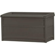 50 GALLON DECK STORAGE BOX OUTDOOR STORAGE BENCH FOR PATIO STORAGE WEATHER RESISTANT, WATERPROOF AND UV PROTECTED (Brown)