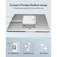 thumbnail image 3 of NSPENCM Cargador Mac Book Pro de 85 W, adaptador de corriente de repuesto AC 85 W 2T-Tip, cargador de portátil compatible con MacBook Pro y Mac Book Air de 13 a 15 pulgadas Retina después de mediados, 3 of 3