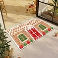 thumbnail image 6 of Christmas Gingerbread House Bath Mat Cebalnir Christmas Bathroom Floor Rugs 23.6 x 15.8 Inches Cute Winter Tufted Non Slip Mat Soft Absorbent Cute Bathtub Rug Xmas Bath Decor, 6 of 7