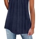 thumbnail image 3 of Camisetas sin mangas con cuello redondo para mujer, camisa informal holgada de encaje de Color puro, plisada, sin mangas, para la vida diaria, 3 of 6