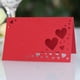 thumbnail image 4 of Advancent 50 piezas de pantalla de papel nombres de invitados con estilo con tarjetas de nombre de boda tarjeta de nombre de ahuecada de corazón Kits de decoración para fiestas rojo, 4 of 6
