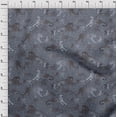 thumbnail image 4 of oneOone Cotton Cambric Grayish Blue Fabric Animal Sewing Craft Projects Fabric Prints By Yard 56 Inch Wide, 4 of 4