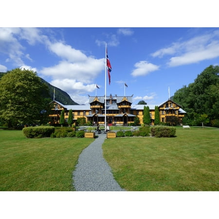 Norway Hotel - Canvas Print Hotel The Valley Telemark Norway Stretched Canvas 10 x 14
